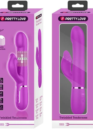 PRETTY LOVE - RABBIT VIBRATOR PERLEN VIOLET - Rabbit-Vibratoren