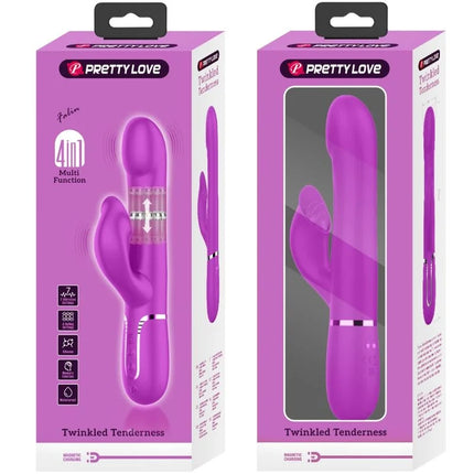 PRETTY LOVE - RABBIT VIBRATOR PERLEN VIOLET - Rabbit-Vibratoren