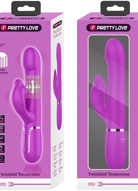 PRETTY LOVE - RABBIT VIBRATOR PERLEN VIOLET - Rabbit-Vibratoren