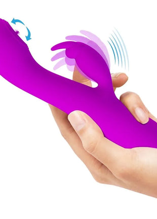 PRETTY LOVE - RACHEL WIEDERAUFLADBARER VIBRATOR MIT LILA SAUGER
