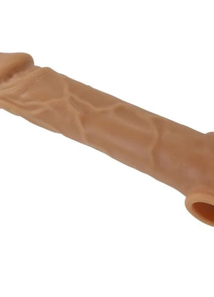 Pretty love realistische penishülse in fleischhaut aus silicone in hautfarbe mit hohlem ende für realistische nutzung