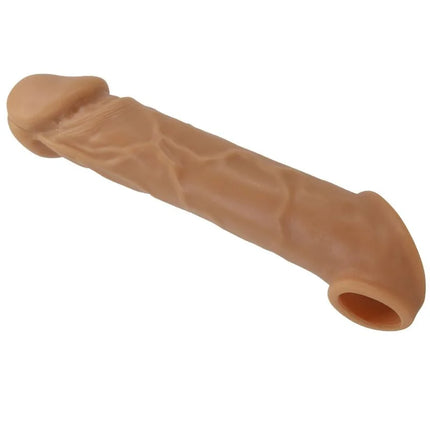 Pretty love realistische penishülse in fleischhaut aus silicone in hautfarbe mit hohlem ende für realistische nutzung