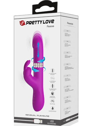 PRETTY LOVE - REESE VIBRATOR MIT LILA ROTATION - Rabbit-Vibratoren