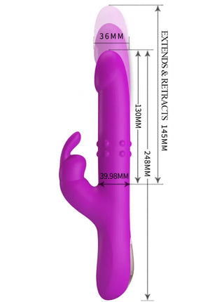 PRETTY LOVE - REESE VIBRATOR MIT LILA ROTATION - Rabbit-Vibratoren