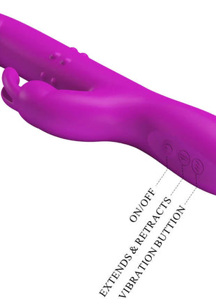 PRETTY LOVE - REESE VIBRATOR MIT LILA ROTATION - Rabbit-Vibratoren