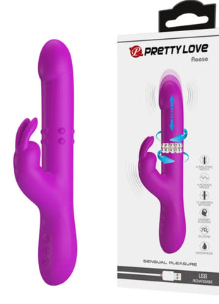 PRETTY LOVE - REESE VIBRATOR MIT LILA ROTATION - Rabbit-Vibratoren