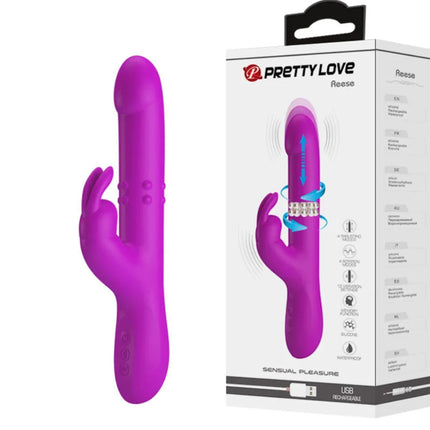 PRETTY LOVE - REESE VIBRATOR MIT LILA ROTATION - Rabbit-Vibratoren