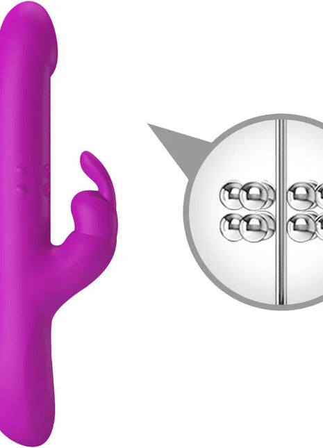 PRETTY LOVE - REESE VIBRATOR MIT LILA ROTATION - Rabbit-Vibratoren