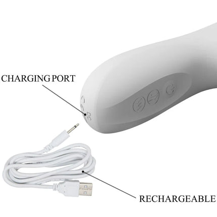 PRETTY LOVE - REESE VIBRATOR MIT SILBERNE ROTATION - Rabbit-Vibratoren