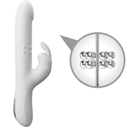 PRETTY LOVE - REESE VIBRATOR MIT SILBERNE ROTATION - Rabbit-Vibratoren