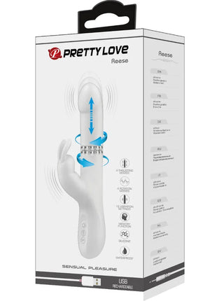 PRETTY LOVE - REESE VIBRATOR MIT SILBERNE ROTATION - Rabbit-Vibratoren