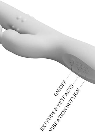 PRETTY LOVE - REESE VIBRATOR MIT SILBERNE ROTATION - Rabbit-Vibratoren