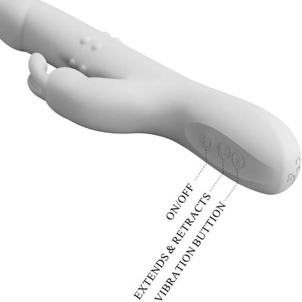 PRETTY LOVE - REESE VIBRATOR MIT SILBERNE ROTATION - Rabbit-Vibratoren