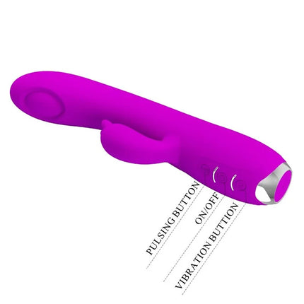 PRETTY LOVE - REGINA WIEDERAUFLADBARER VIBRATOR-SAUGER LILA - Rabbit-Vibratoren