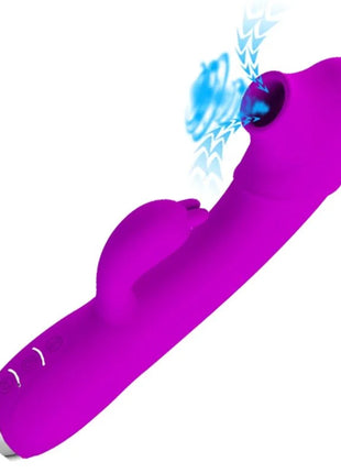 PRETTY LOVE - REGINA WIEDERAUFLADBARER VIBRATOR-SAUGER LILA - Rabbit-Vibratoren