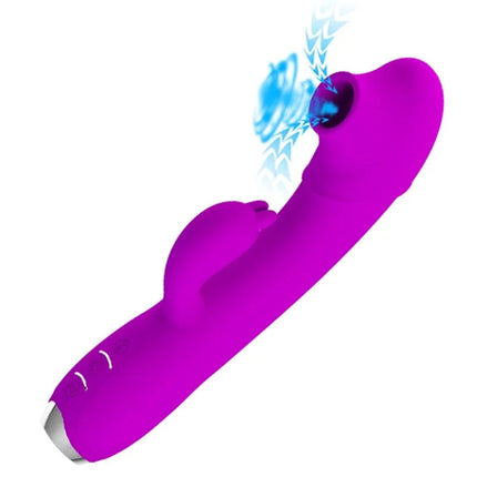 PRETTY LOVE - REGINA WIEDERAUFLADBARER VIBRATOR-SAUGER LILA - Rabbit-Vibratoren