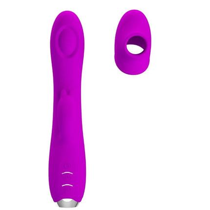 PRETTY LOVE - REGINA WIEDERAUFLADBARER VIBRATOR-SAUGER LILA - Rabbit-Vibratoren