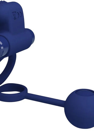 PRETTY LOVE - REMINGTON DOPPELVIBRATIONSRING MIT STECKER BLAU - Analplug