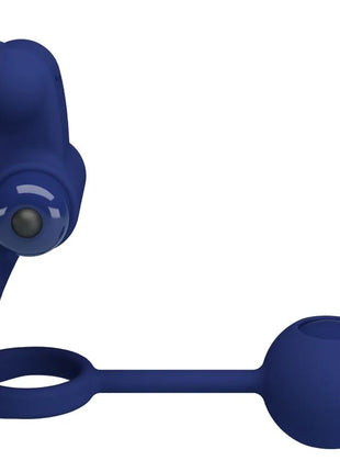 PRETTY LOVE - REMINGTON DOPPELVIBRATIONSRING MIT STECKER BLAU - Analplug
