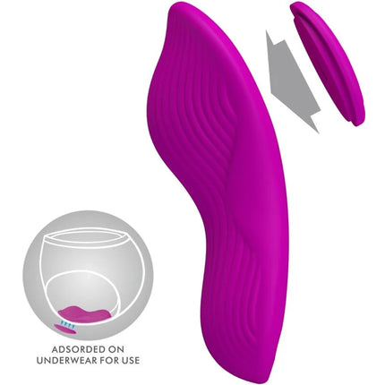 Vibrant magenta silikon klitoris stimulator mit fernbedienung und struktur für intensivere sensation