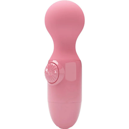 Rosa silikon-vibrationsstab mit rundem kopf und strukturierter steuerung im pretty love rosa mini persönlichermassager