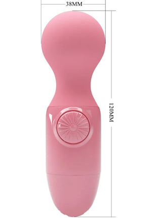 Pretty love rosa mini-personlichermassager rosa silikonvibrator mit rundem kopf und strukturierter taste