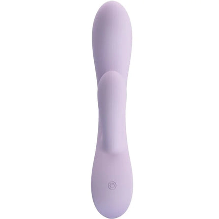 Ein lila silikon vibrato namens Pretty Love Rosolyn Rabbit mit 10 vibrationen und ergonomischem design