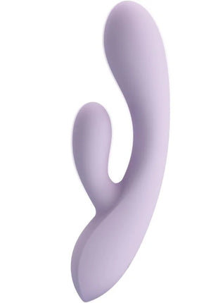Lavendelfarbener silikon-dualkopf-vibrator mit 10 vibrationen und ergonomischen kurven von pretty love rosokyn rabbit