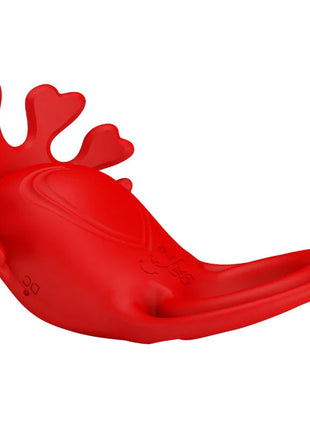 Roter silikon vibratorring pretty love ruben mit 7 vibrationen herzförmigen protusionen und ergonomischem design