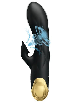 PRETTY LOVE - SCHWARZER WIEDERAUFLADBARER VERGOLDETER LUXUSVIBRATOR