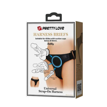 PRETTY LOVE - SCHWARZES UNIVERSALGESCHIRR - Strapon Gurte