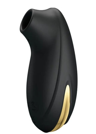 PRETTY LOVE - SCHWARZES WIEDERAUFLADBARES LUXUS-SAUG-MASSAGER - DRUCKWELLENVIBRATOREN ohne Vibration
