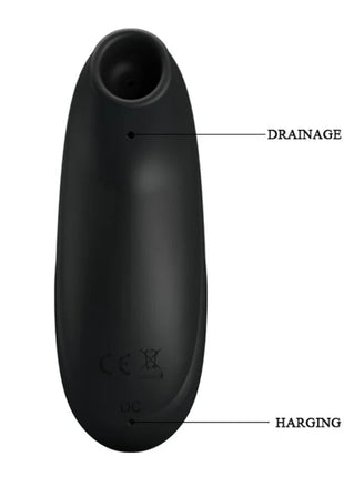 PRETTY LOVE - SCHWARZES WIEDERAUFLADBARES LUXUS-SAUG-MASSAGER - DRUCKWELLENVIBRATOREN ohne Vibration