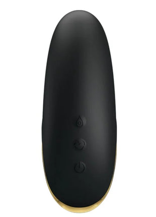 PRETTY LOVE - SCHWARZES WIEDERAUFLADBARES LUXUS-SAUG-MASSAGER - DRUCKWELLENVIBRATOREN ohne Vibration