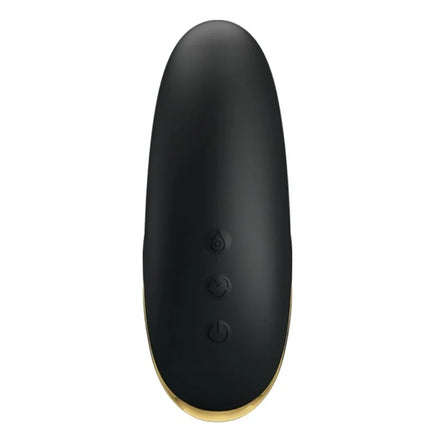 PRETTY LOVE - SCHWARZES WIEDERAUFLADBARES LUXUS-SAUG-MASSAGER - DRUCKWELLENVIBRATOREN ohne Vibration