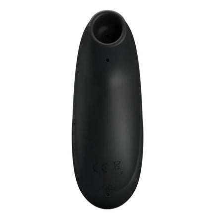 PRETTY LOVE - SCHWARZES WIEDERAUFLADBARES LUXUS-SAUG-MASSAGER - DRUCKWELLENVIBRATOREN ohne Vibration