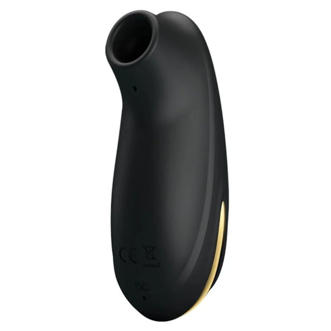 PRETTY LOVE - SCHWARZES WIEDERAUFLADBARES LUXUS-SAUG-MASSAGER - DRUCKWELLENVIBRATOREN ohne Vibration
