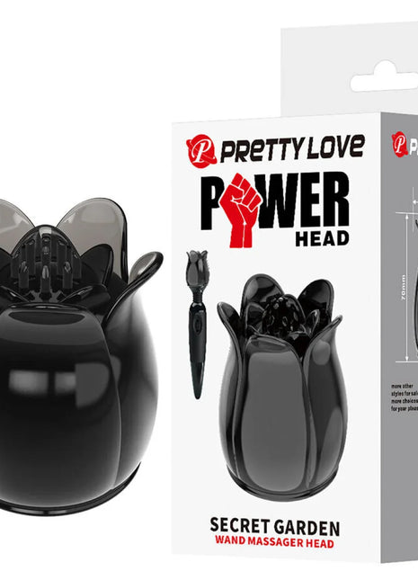 PRETTY LOVE - SECRET GARDEN SCHWARZER MASSAGEKOPF