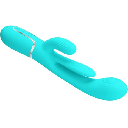 PRETTY LOVE - SHANIA TRIPLE RABBIT MULTIFUNKTIONSVIBRATOR 3 IN 1 - BLAU - Rabbit-Vibrator