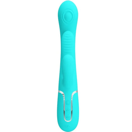 PRETTY LOVE - SHANIA TRIPLE RABBIT MULTIFUNKTIONSVIBRATOR 3 IN 1 - BLAU - Rabbit-Vibrator