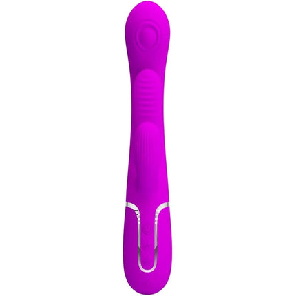 PRETTY LOVE - SHANIA TRIPLE RABBIT VIBRATOR MULTIFUNKTIONS-ROSA