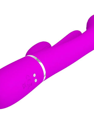PRETTY LOVE - SHANIA TRIPLE RABBIT VIBRATOR MULTIFUNKTIONS-ROSA