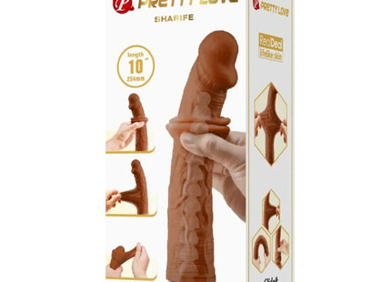 PRETTY LOVE - SHARIFE REALISTISCHER DILDO 25 CM BRAUN