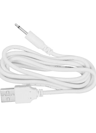 Weißes usb-auf-3,5-mm-audiokabel mit silbernem stecker und Kunststoffgehäusen für pretty love sienna männlicher masturbator mit vibration stimme und saugung