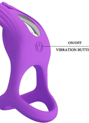 PRETTY LOVE - SILAS VIBRANT PENIS RING 7 VIBRATIONEN LILA SILIKON - Penisring mit Vibration