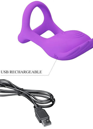 PRETTY LOVE - SILAS VIBRANT PENIS RING 7 VIBRATIONEN LILA SILIKON - Penisring mit Vibration