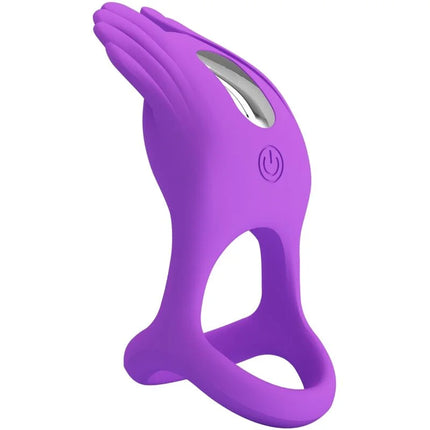 PRETTY LOVE - SILAS VIBRANT PENIS RING 7 VIBRATIONEN LILA SILIKON - Penisring mit Vibration