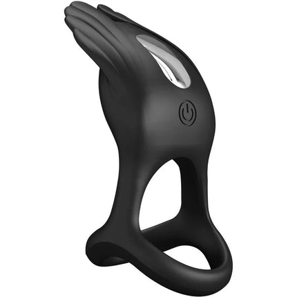 PRETTY LOVE - SILAS VIBRANT PENIS RING 7 VIBRATIONEN SCHWARZES SILIKON - Penisring für Paare