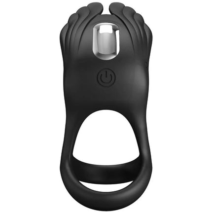 PRETTY LOVE - SILAS VIBRANT PENIS RING 7 VIBRATIONEN SCHWARZES SILIKON - Penisring für Paare