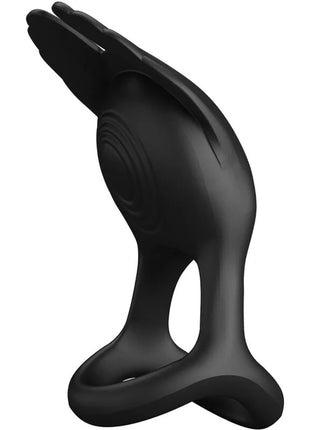 PRETTY LOVE - SILAS VIBRANT PENIS RING 7 VIBRATIONEN SCHWARZES SILIKON - Penisring für Paare